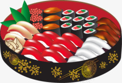 日本料理拼盘素材