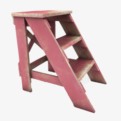 粉红木台阶素材