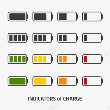 电池电池条标识矢量图图标图标