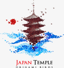 装饰日本寺庙素材