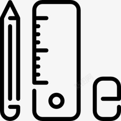 书写用具学校物质图标高清图片