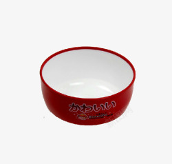 红色塑料碗素材