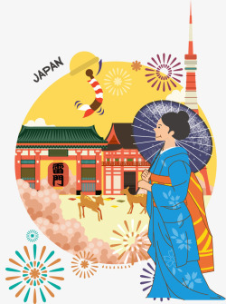 装饰旅游日本海报素材