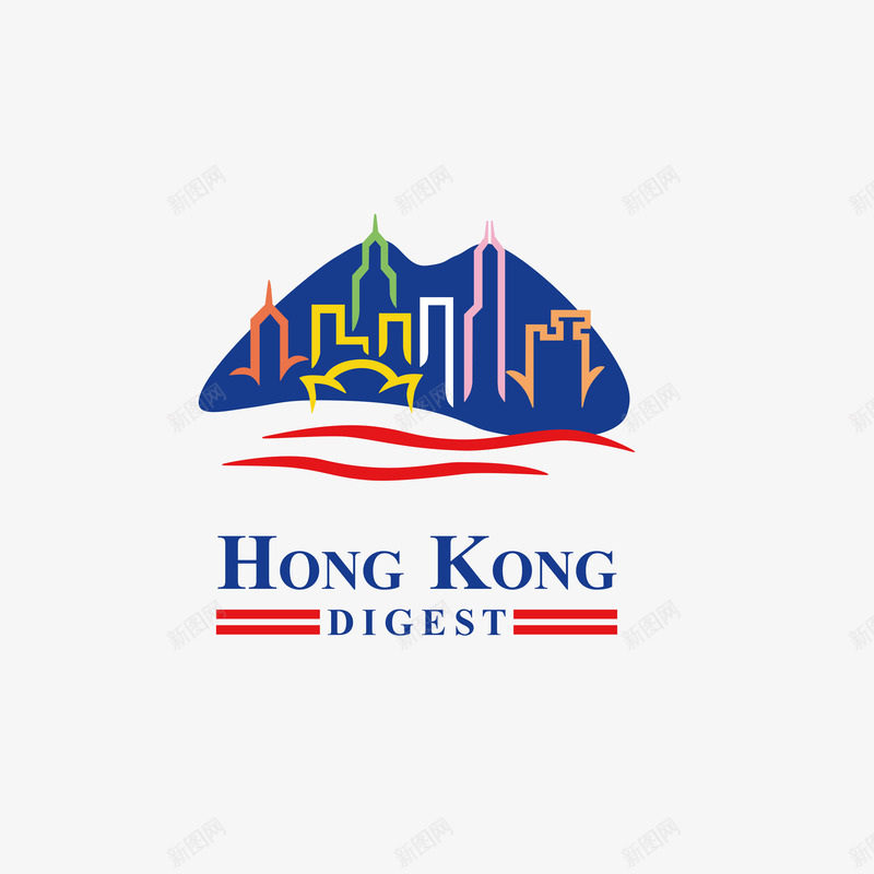 彩色线条香港矢量图eps免抠素材_88icon https://88icon.com 中华人民共和国香港特别行政区 中国香港 底纹 彩色线条香港 海报设计 矢量图 老香港 香港剪影 香港景区