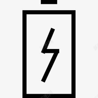 电池充电电池符号与螺栓图标图标
