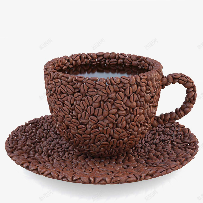 咖啡豆组合的杯子png免抠素材_88icon https://88icon.com 咖啡豆 咖啡豆抽象 咖啡豆组合的杯子 抽象杯子 杯子