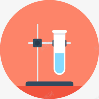 小清新教育试管图标图标