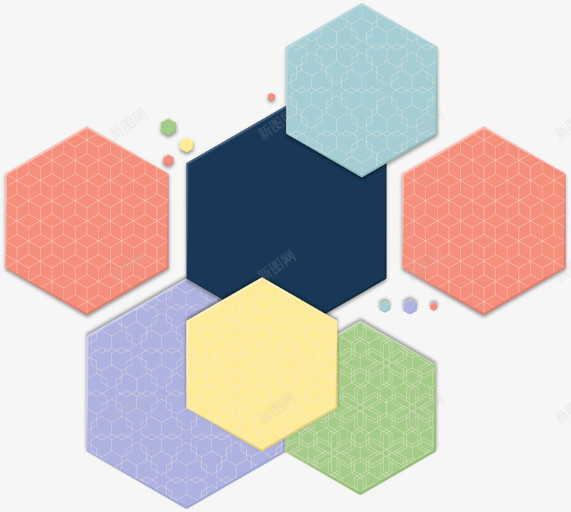 彩色六边形几何背景矢量图eps免抠素材_88icon https://88icon.com 六边形 彩色 扁平 抽象背景 矢量素材 科技背景 矢量图