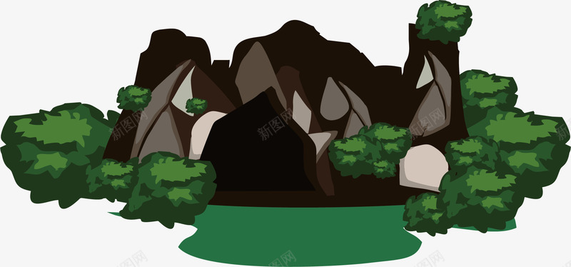 森林石洞png免抠素材_88icon https://88icon.com 岩石山洞 岩石洞穴 森林 石头山洞 石头洞穴 石洞