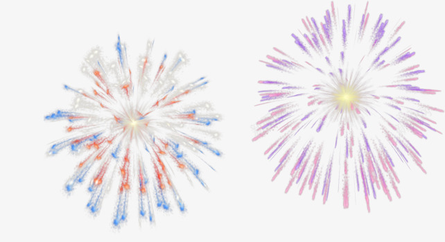 多色好看烟花png免抠素材_88icon https://88icon.com 卡通烟花 手绘烟花 烟花 紫色烟花 美丽的烟花
