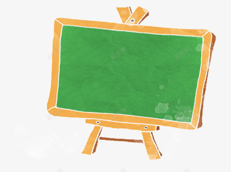 卡通小黑板绿色手绘png免抠素材_88icon https://88icon.com 免抠 卡通手绘 小黑板 教育 教课 绿色PNG 黑板