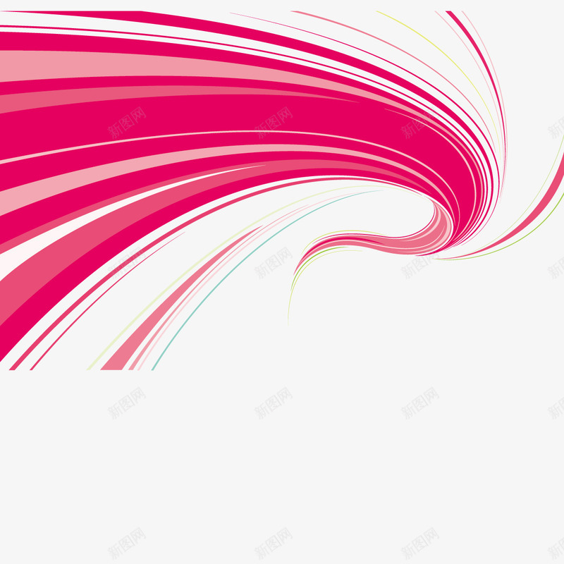 粉红色曲线矢量图ai免抠素材_88icon https://88icon.com 曲线 曲线装饰图案 矢量曲线 粉红色曲线 矢量图