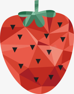 创意水果草莓矢量图素材