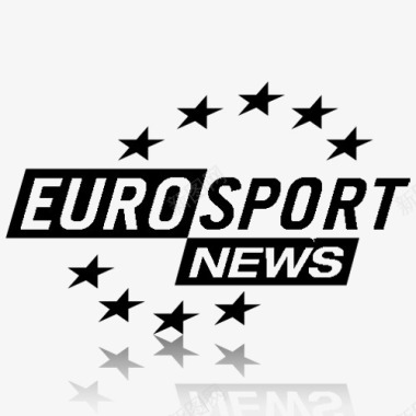 欧洲体育台新闻黑色镜子电视频道图标图标