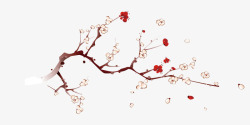 冬日梅花装饰图案素材