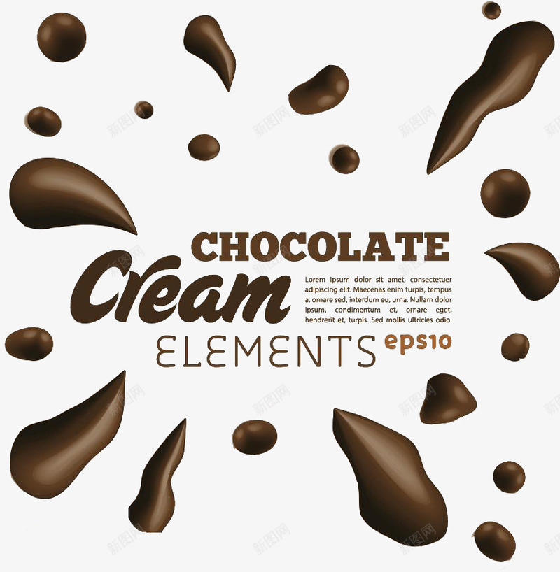 卡通巧克力png免抠素材_88icon https://88icon.com 卡通巧克力素材 喷溅 巧克力卡通 巧克力素描 手绘食物素材 水珠 海报装饰图案