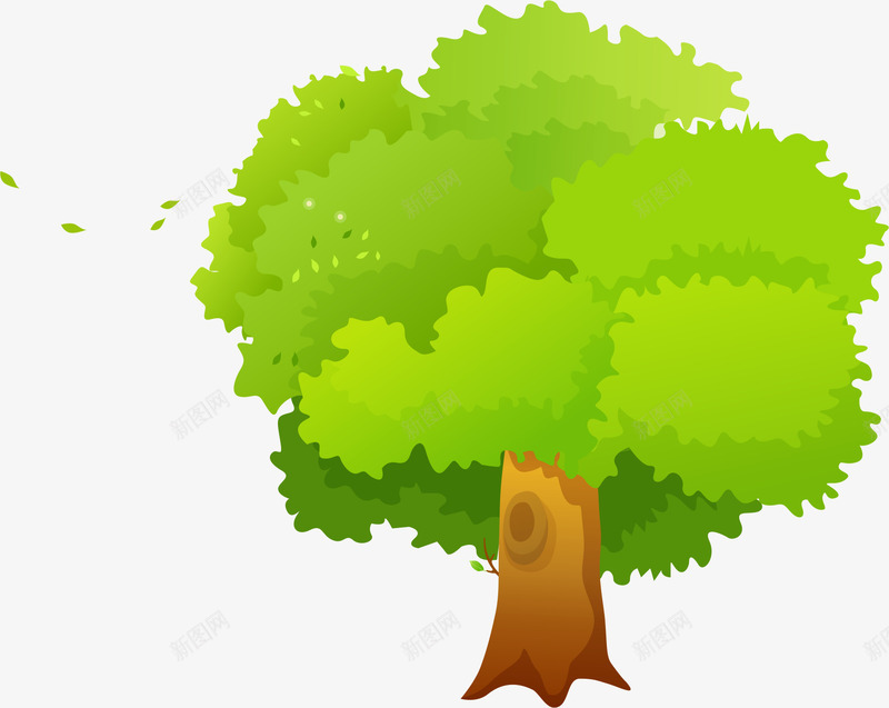 卡通树木png免抠素材_88icon https://88icon.com AI 卡通 可爱 大树 手绘 抽象 树 树木 线条 绿叶 绿树