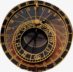古老颜色欧洲时钟素材