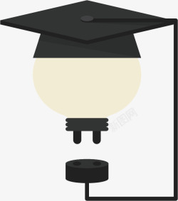 博士帽logo教育图标矢量图高清图片