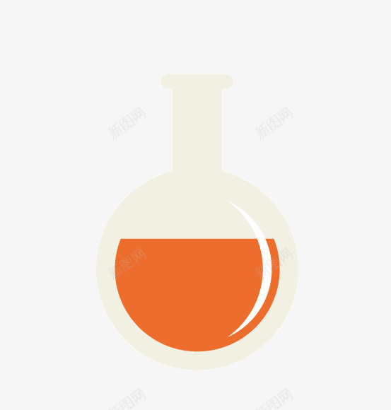 扁平化化学器具png免抠素材_88icon https://88icon.com 化学课 实验 教育 玻璃瓶 试剂