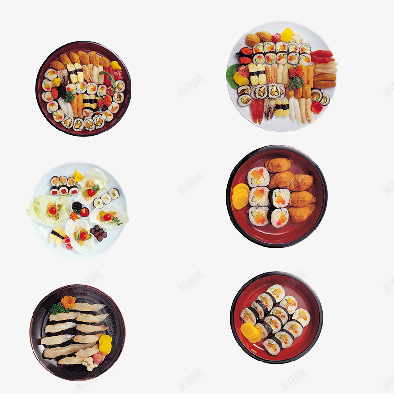 盘子里的寿司png免抠素材_88icon https://88icon.com 日本料理 美味 营养 配料 食品