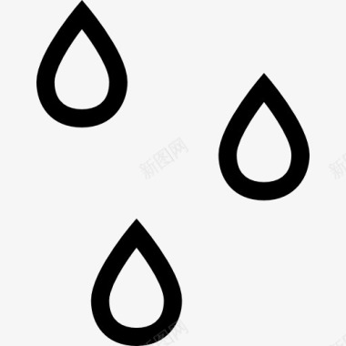 电子邮件概述雨滴概述天气符号的水珠图标图标