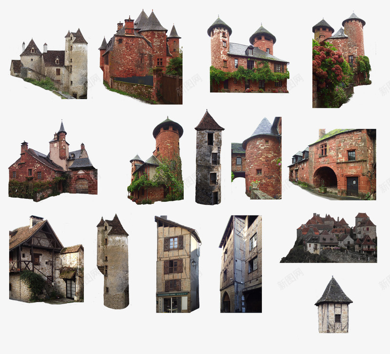 欧洲中世纪复古建筑城堡png免抠素材_88icon https://88icon.com 古典 城堡 复古 建筑 欧式