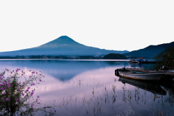 富士山景点富士山日出高清图片