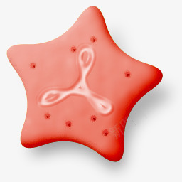星星饼干粉红色图标图标
