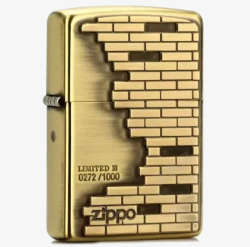 Zippo砖欧洲风花纹金属素材