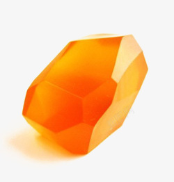 手绘橙色水晶素材