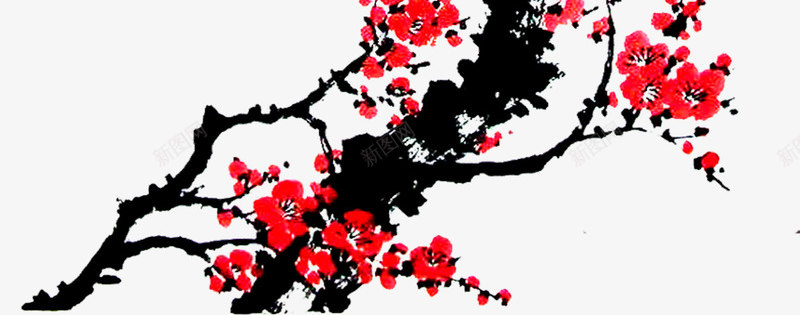 绘画梅花插画png免抠素材_88icon https://88icon.com 插画 梅花 绘画 设计
