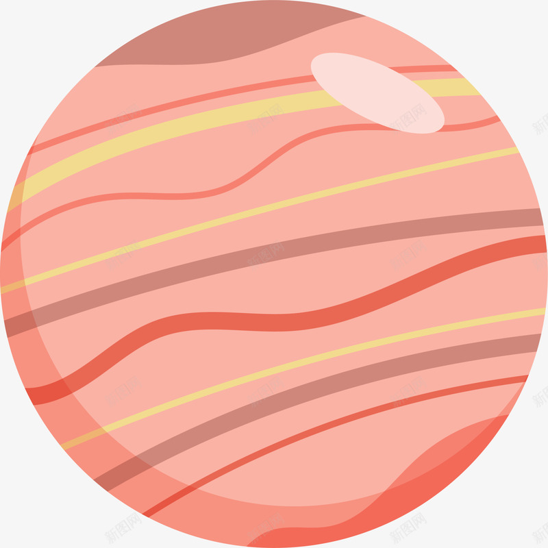 世界航天日粉色条纹星球png免抠素材_88icon https://88icon.com 世界航天日 多彩条纹 太空星球 条纹星球 条纹装饰 粉色星球