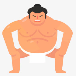 重量级日本相扑选手素材