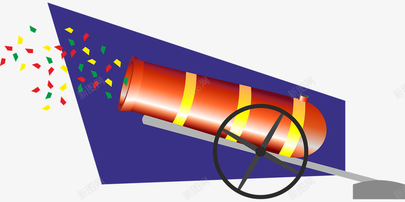 烟花彩色礼炮png免抠素材_88icon https://88icon.com 彩色 彩色礼炮 新年礼炮 矢量礼炮 礼炮 礼炮PNG