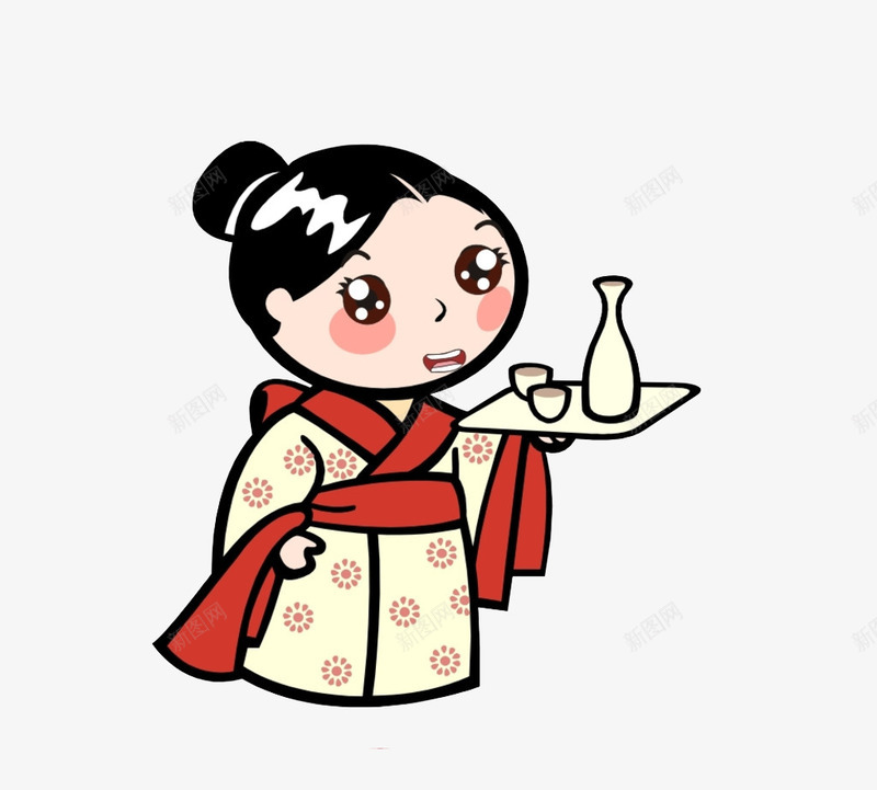 日本女士png免抠素材_88icon https://88icon.com 女士 日本 服装 矢量日本酒杯 酒 酒杯