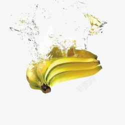 落水的香蕉素材