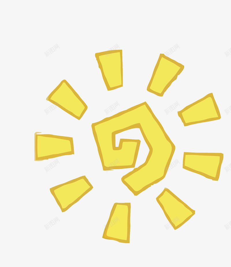 太阳矢量图eps免抠素材_88icon https://88icon.com 儿童画 卡通 太阳矢量 手绘 抽象 水彩 黄色 矢量图