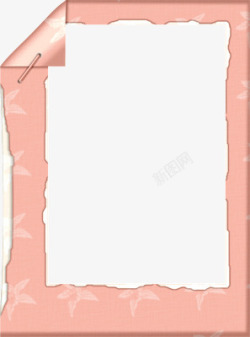 粉红边框相框素材