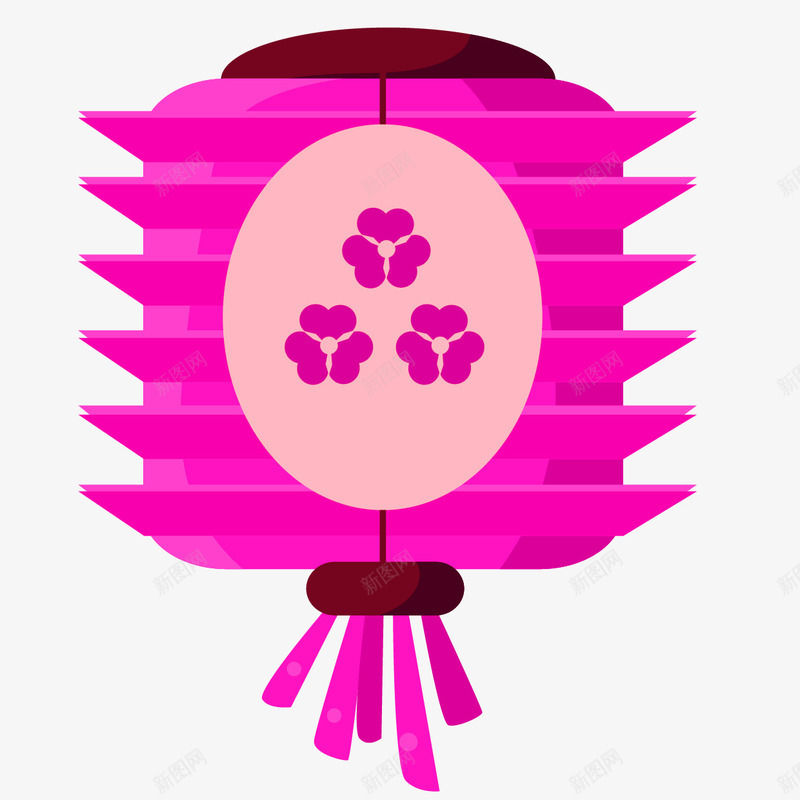 紫色卡通梅花灯笼节日元素png免抠素材_88icon https://88icon.com 免抠PNG 卡通 梅花 灯笼 紫色 节日元素