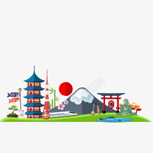 日本景点png免抠素材_88icon https://88icon.com 大佛 富士山 日本景点