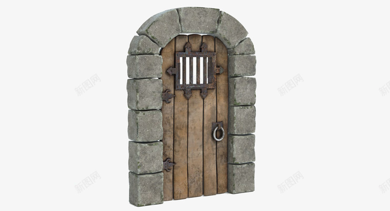 一个棕色石头框木门png免抠素材_88icon https://88icon.com 一个棕色石头框木门 木门 棕色 棕色石头 石头门