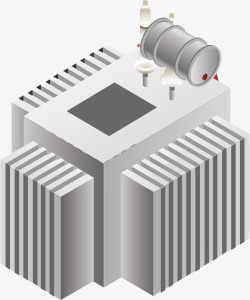 卡通发电站大型发电站矢量图高清图片