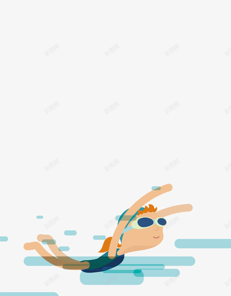 游泳培训卡通人物游泳矢量图ai免抠素材_88icon https://88icon.com 孩童 教育 游泳 游泳培训 矢量图