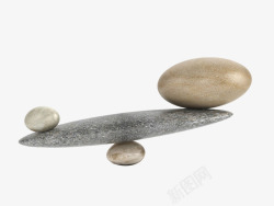 鹅卵石平衡翘板素材