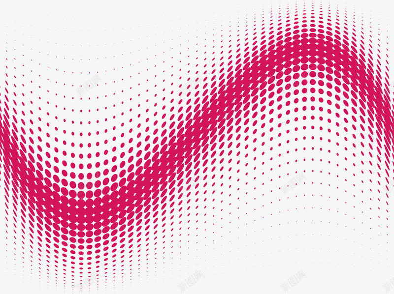 大波浪枚红色波点背景矢量图eps免抠素材_88icon https://88icon.com 扁平 抽象 枚红色 波浪 波点 矢量素材 矢量图