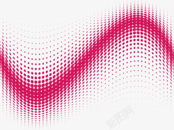 大波浪枚红色波点背景矢量图素材