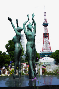 北海道大通公园雕塑素材