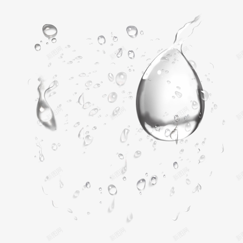 透明水珠png免抠素材_88icon https://88icon.com 图片 水 液体 透明水珠