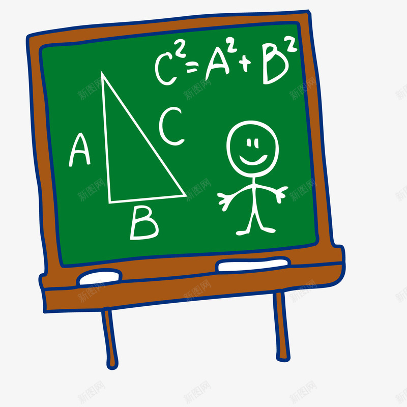创意小黑板矢量图ai免抠素材_88icon https://88icon.com 学习 学校 小黑板 手绘 教育 数学 知识 矢量图